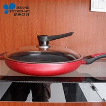 韩国Kitchenart陶瓷涂层平底不粘煎锅32cm价格与最低报价解析